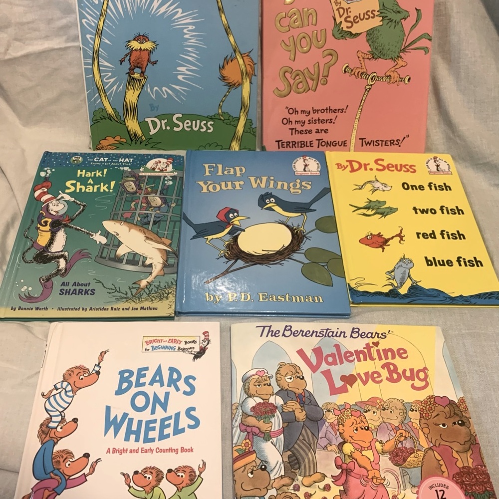 Dr.Seuss and The Berenstain Bears Children Books Excellent Conditions No Tears